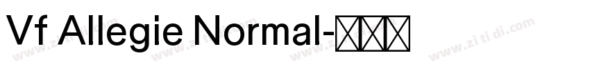 Vf Allegie Normal字体转换